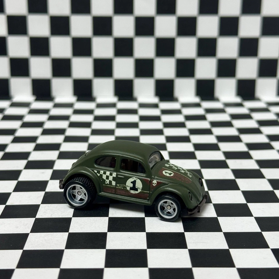 💥2025 Hot Wheels Chase #1 Mystery Models Volkswagen Bettle Real Riders intercambiable Foto 3 de 4