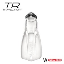Tusa Travel Right Fin - M White; Dive Fins - Open Heel; SF-0110M-W