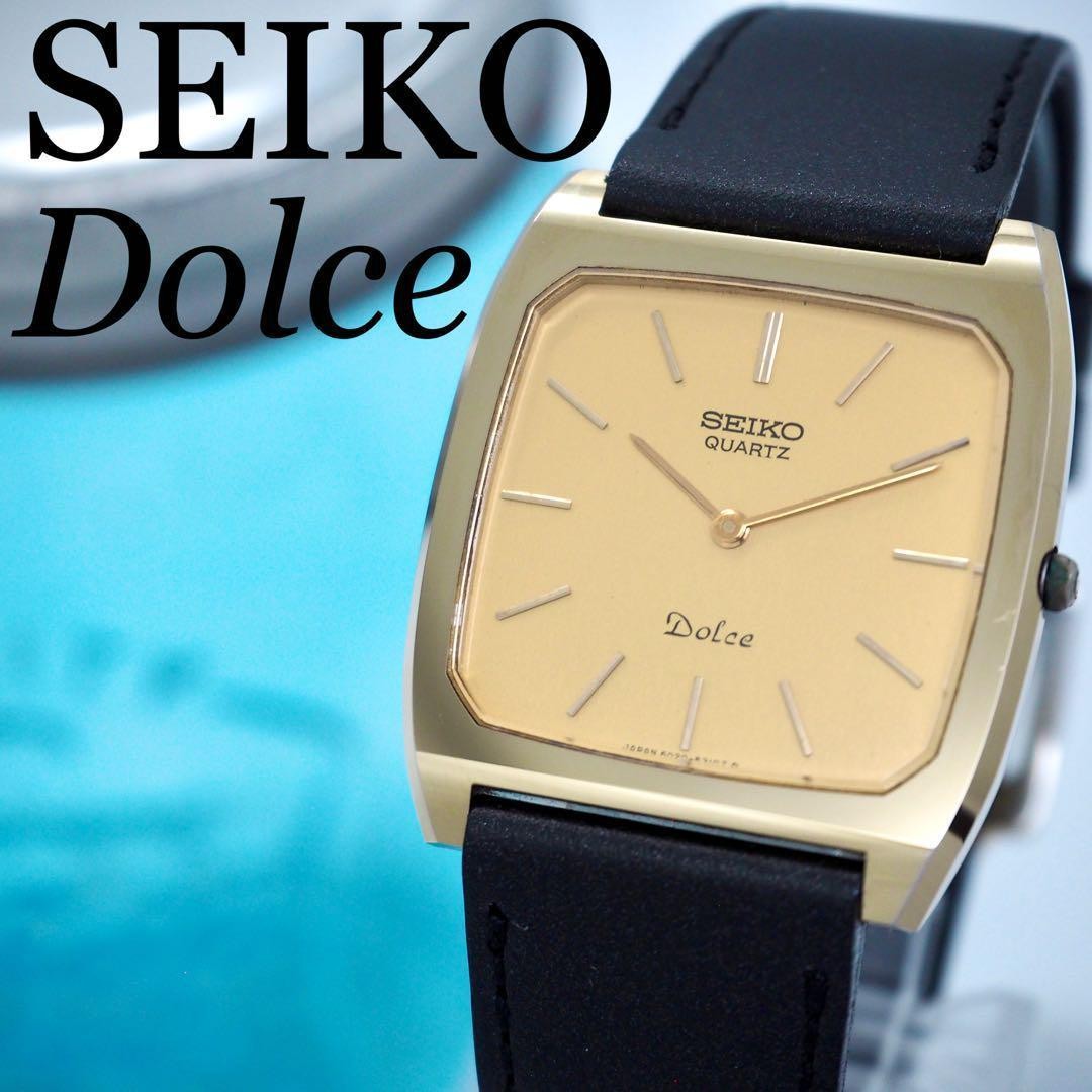 SEIKO Tungsten SEIKO,14358 Gold Dolce Dolce Watch Square - vintagewatches.pk