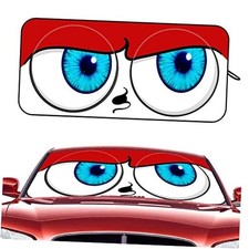 Windshield Sun Shade for Sedans,Car Sunshade for Front 59" x 27.5" red