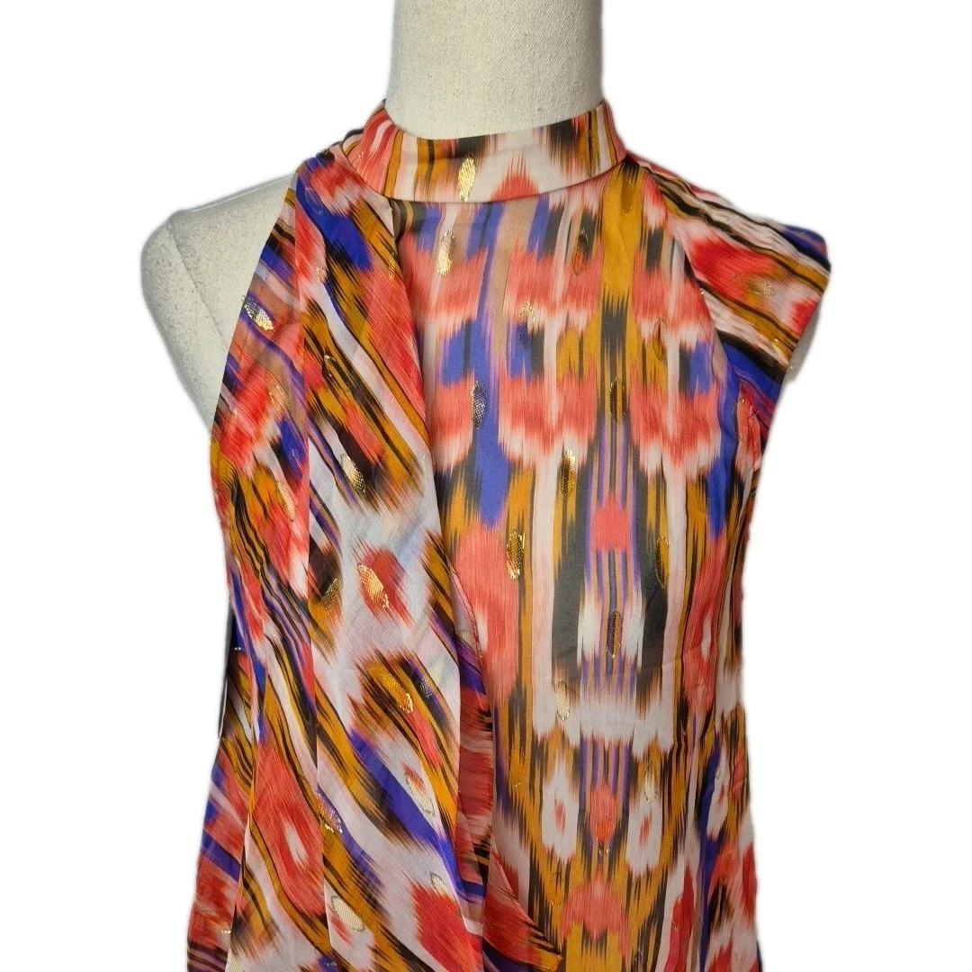 NEW Sass & Bide Silk Top Womens Size 38 = 8 Sheer Halter The Wild Things NWT 390