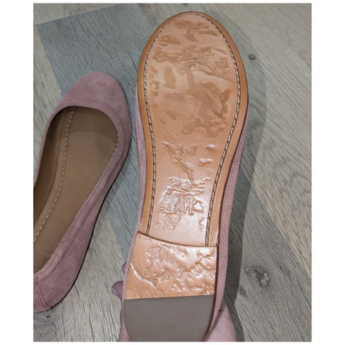 Frye Womens Carson Round Toe Ballet Flats Rosewood Suede Size 8.5 NEW - Picture 8 of 8