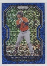 2021 Panini Prizm Tier III Blue Donut Circle 38/199 Michael Brantley #243 7s2