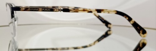 BANANA REPUBLIC BR212 FG4 Eyeglasses DARK BROWN New Metal 51-18-135 Semirimless - Picture 4 of 14