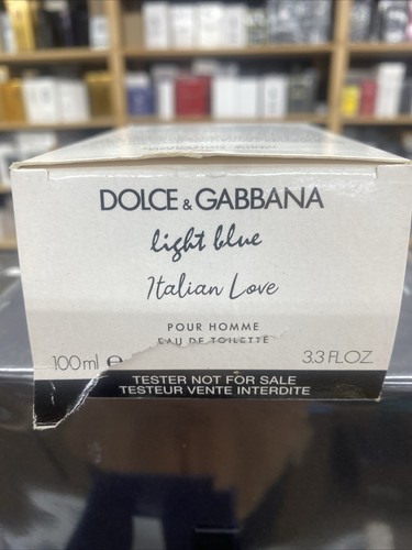 Limitierte Auflage Dolce & Gabbana hellblau italienische Liebe 3,3 Unzen Herren EDT eingestellt - Bild 2 von 6