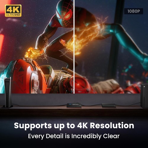 NEWCARE HDMI Switch 4 in 1 Out 4K@60Hz, 4x1 Splitter 4K@60Hz  - Bild 5 von 9