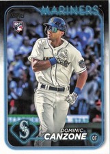 2024 Topps Series 1 #195 Dominic Canzone Seattle Mariners RC