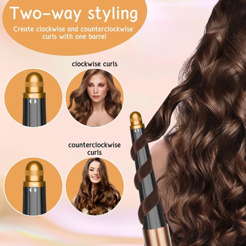 Fusto conico lungo per capelli per Dyson Airwrap, 0,78-1,4 pollici/20-36 mm conico Lon... - Foto 2 di 7