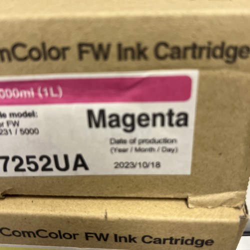 2 tintas RISO FW cian amarillas fecha de caducidad 2018 - Imagen 3 de 5