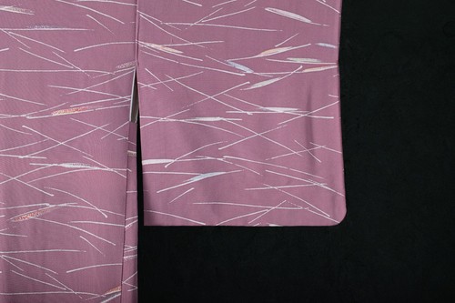 Antigua chaqueta bata vintage japonesa kimono seda HAORI teñida/KIN15/590 - Imagen 5 de 10