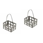 Set of 2 Obstkorb Klein Mini Einkaufskorb Micro Landscape Decor Mini-Haus-