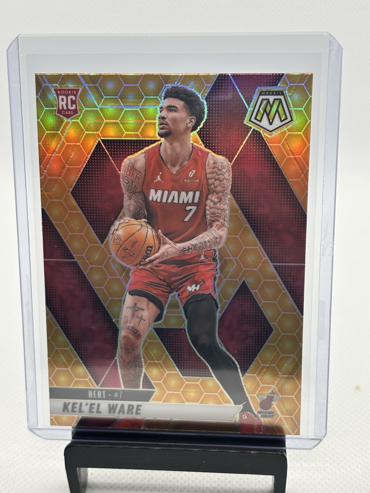 Kelel Ware 2024-25 Panini Mosaic Honeycomb SSP Case Hit RC Heat #232