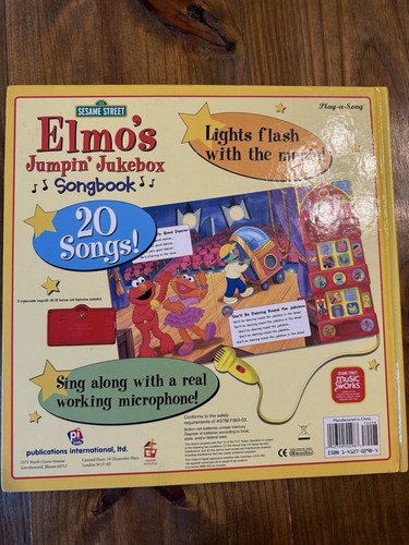 Sesamstraße Elmo's Jumpin' Jukebox interaktives Musikbuch Play-a-Song funktioniert - Bild 9 von 12