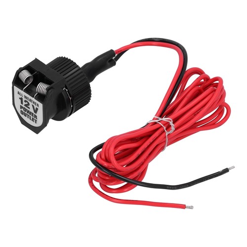 ‘12V Car Cigarette Lighter Socket Adapter ID 21mm/0.8in Black With Spring Cover - Picture 20 of 22