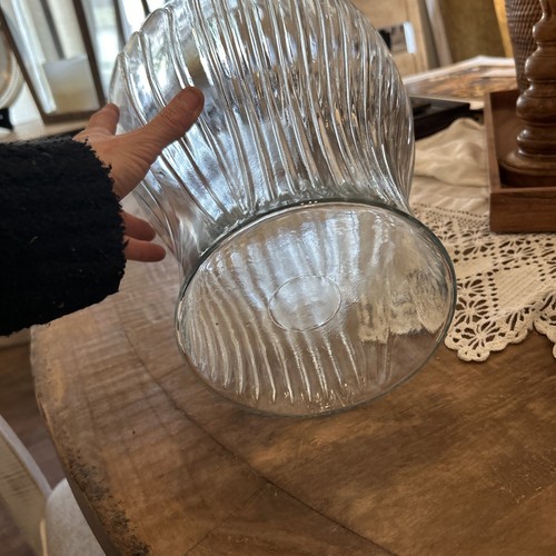 Clear Cut Crystal Glass Umbrella Cane Stand Vase Ornate 16" Tall x 10" - Picture 4 of 7