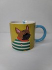 Joules "So Fetch" Colorful Frenchie Dog in a Sweater 3.5" Ceramic Coffee Mug