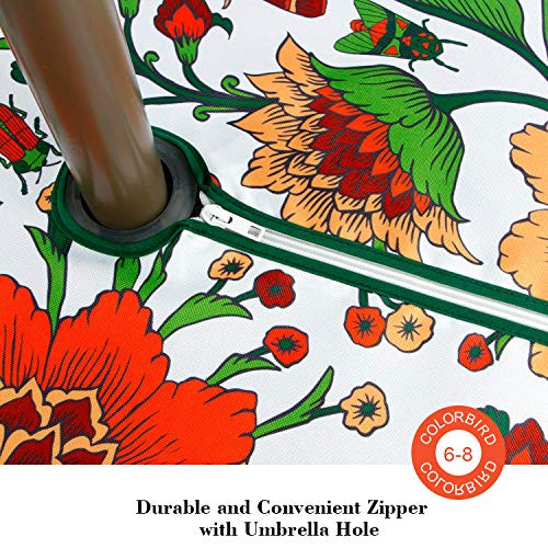 Botanical Print Outdoor Tablecloth Water Resistant Spillproof Polyester - Picture 5 of 8