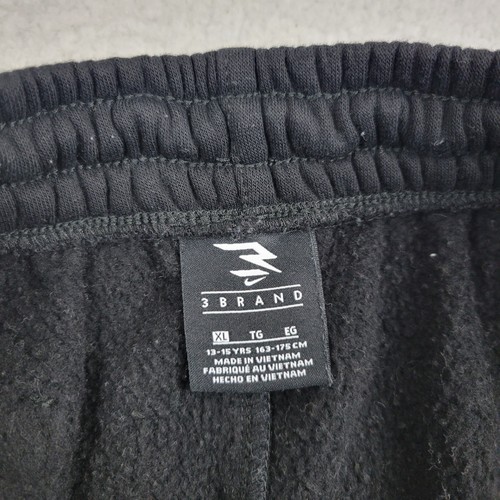 Nike 3Brand Pants Youth XL Black Cargo Joggers Fleece Sweatpants 13-15 YRS - Picture 4 of 9