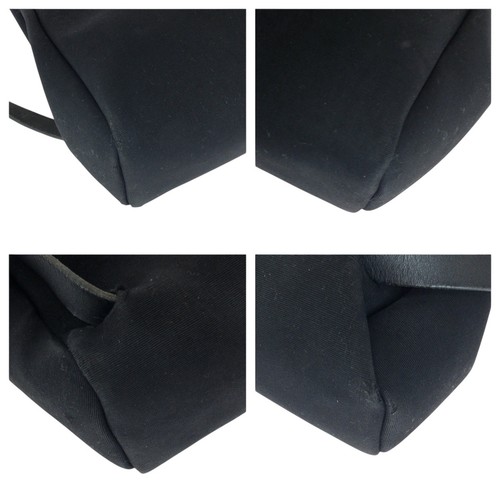 HERMES Herbag ad PM Backpack Backpack Black Black SilverHardware canvas/leather - Imagen 3 de 10