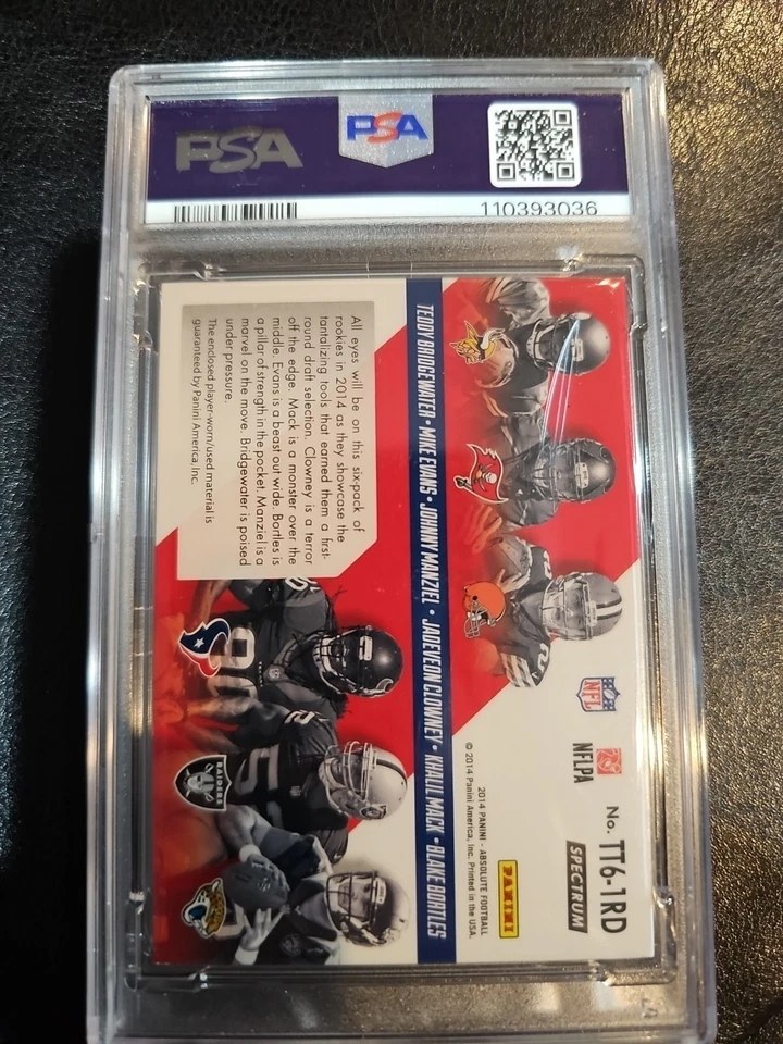 2014 Panini Absolute Multiplayer Gold/99 Evans, Manziel, Bridgewater,... - Image 2 of 2