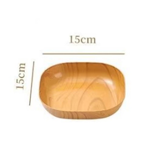 Warm Wood Color Mini Dessert Plates Great for Parties and Celebrations - Picture 2 of 13
