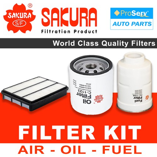 Oil Air Fuel Filter service kit for Toyota Prado KDJ150 3.0 1KGFTV Turbo Diesel - Picture 1 of 3