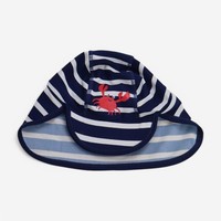 Marks And Spencer, Swim Hat Blue Stripe Crab, 12-18 Months 70965FBB93D6/1