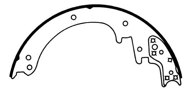 Drum Brake Shoe fits 1963-1973 Jeep J-2700,J-3700 Gladiator J-220,J-310  CENTRIC - Image 4 of 4