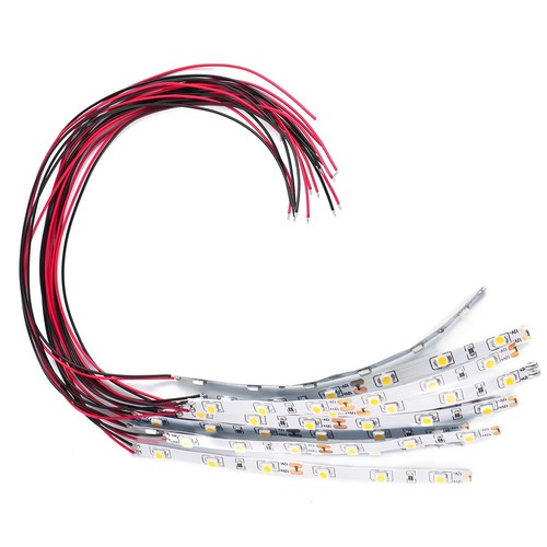 10 X Pre Wired White Strip 6 LED LED Light Self-adhesive Flexible 12V~18V AU - Picture 10 of 32