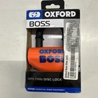 Oxford BOSS Motorcycle Bicycle Disc Lock 12.7mm Shackle Secure Bike Locks Orange