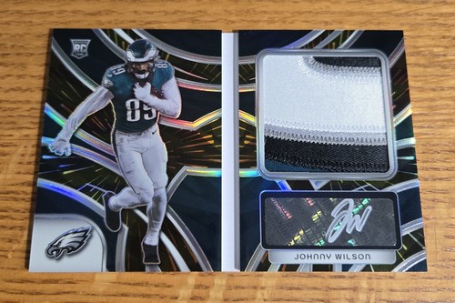 Johnny Wilson 2024 Panini Spectra Rookie Genesis Booklet RPA /40 Eagles Patch
