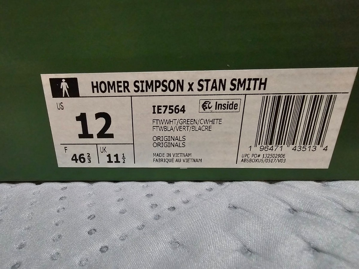 Size 12 - The Simpsons x adidas Stan Smith Homer Simpson for sale