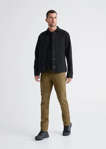 DU/ER No Sweat Relaxed Taper Leg Pants 36x30 Men's Khaki Tan Stretch Chino