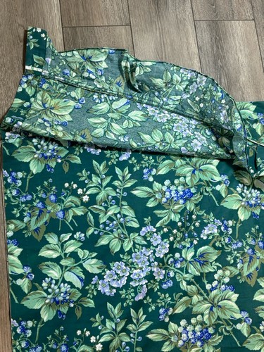 Vintage Laura Ashley Green Shower Curtain Berry Bramble 70"x 74" Cottage Core - Picture 9 of 11
