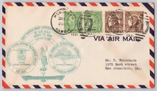 Los Angeles, CA — Curtiss-Wright Shore-to-Ship Airmail, S.. City of LA — 1931