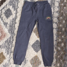 Volcom Unisex Kids Blue Jogger Pants Size M 8/10 Drawstring Elastic Waist