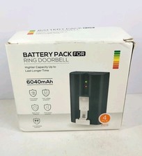 RING VIDEO DOORBELL 2/3/4 QUICK RELEASE 4 RECHARGEABLE BATTERIES AND CHARGER