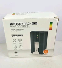RING VIDEO DOORBELL 2/3/4 QUICK RELEASE 4 RECHARGEABLE BATTERIES AND CHARGER