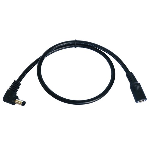 DC Power Supply Extension Cable 5.5x2.5 Right Angle Male to Female Adapter 18AWG - Picture 4 of 6