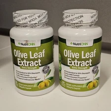 NEW SEALED NutriONN Olive Leaf Extract Extra Strength 120 Veg Capsules 750mg