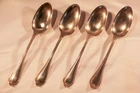 Four Towle Sterling Old Newbury pattern teaspoons no monogram