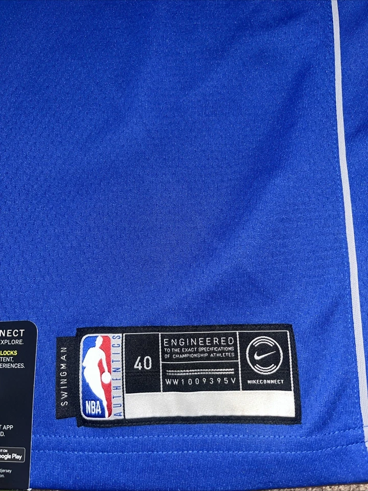 Nike Dallas Mavericks #1 Dennis Smith Jr NBA Swingman Jersey Mens Small Size 40 - Image 4 of 4