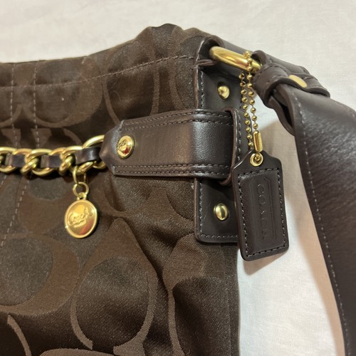Coach H1173-F18862 Signature Braun Canvas/Leder Schulter Crossbody Top Zustand - Bild 5 von 16