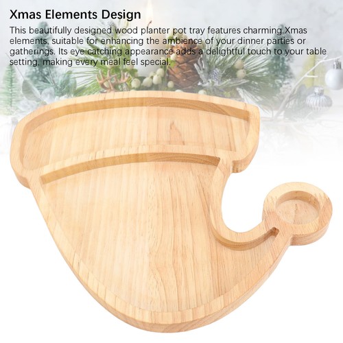 Wood Plant Pot Tray Slick Surfaces Succulent Decor Wooden Planter Tray Hot - Picture 19 of 30
