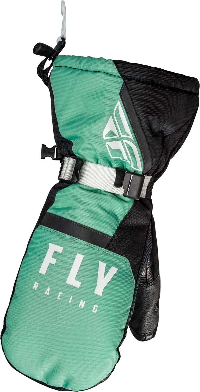 Fly Racing Cascade Mittens Black/Mint Lg Gloves
