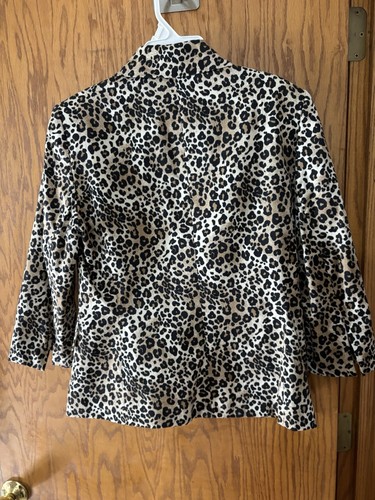 Le Suit Women’s Sz. 8 Blazer Animal Print, Lined - Picture 4 of 6