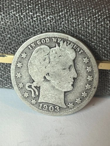 1903 O Barber Quarter Dollar, G to VG