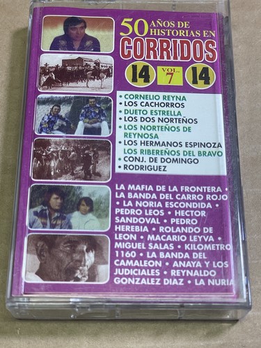 50 Años De Historia En Corridos Cassette Original Musica Mexicana Corridos - Picture 2 of 8