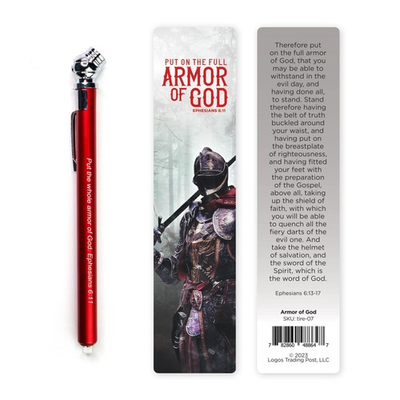 #ad Full Armor of God Pencil Tire Pressure Gauge with Bible Verse Red Christia... $11.84