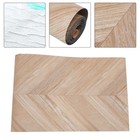  Dekorativer Bodenaufkleber: 3 Meter x 60 cm Vinyl-Paneele mit Holzoptik –